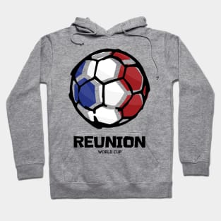 Reunion Football Country Flag Hoodie